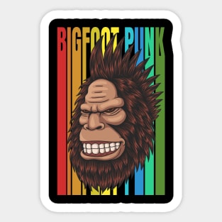 Bigfoot Punk Sticker